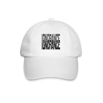 Courage gegen Angst Kreuz-Design - Baseballkappe - Weiß/Weiß - Vorne
