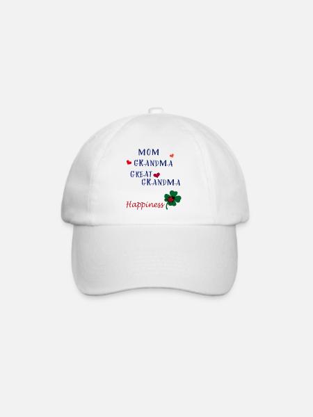 Mom - Baseballkappe - Weiß/Weiß