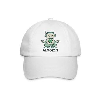 Roboter-Zen - Baseballkappe - Weiß/Weiß - Vorne