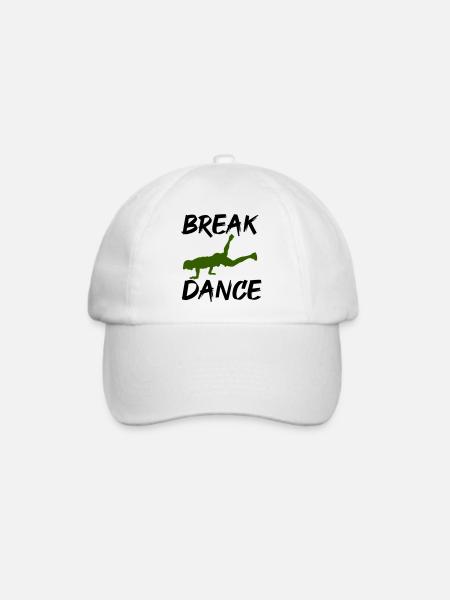 Breakdance - Baseballkappe - Weiß/Weiß