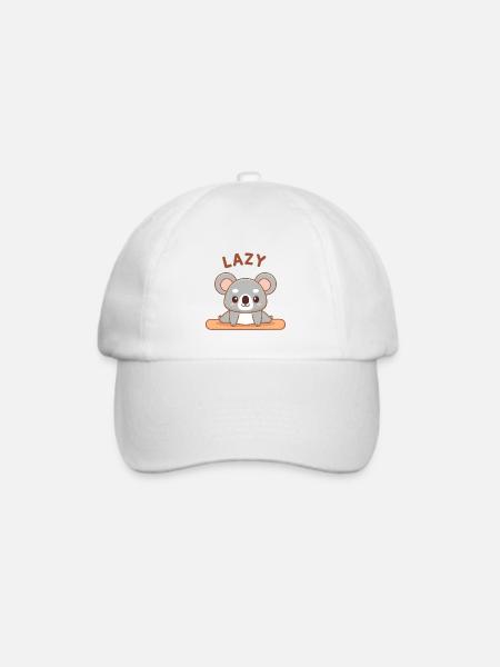 Zen-Koala-Faultier meditiert - Baseballkappe - Weiß/Weiß