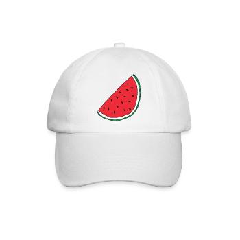 Free Palestine - Baseballkappe - Weiß/Weiß - Vorne