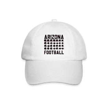 Arizona Football-Helm-Mosaik - Baseballkappe - Weiß/Weiß - Vorne