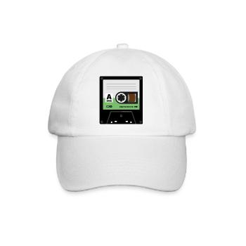 Winzige Kassette - Baseballkappe - Weiß/Weiß - Vorne