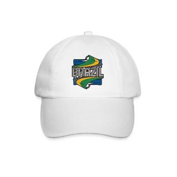 Brazil - Baseballkappe - Weiß/Weiß - Vorne