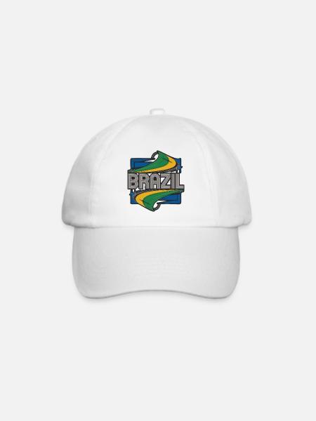 Brazil - Baseballkappe - Weiß/Weiß