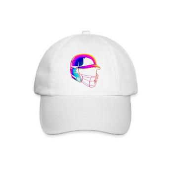Baseball Helm 80er Jahre Stil - Baseballkappe - Weiß/Weiß - Vorne