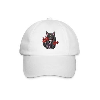 Manekineko  - Baseballkappe - Weiß/Weiß - Vorne