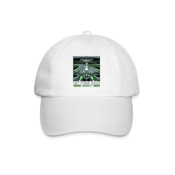 Retro Gaming Endgegner Muder - Baseballkappe - Weiß/Weiß - Vorne