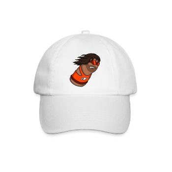 Slam – Cartoon Thumb Character - Baseballkappe - Weiß/Weiß - Vorne