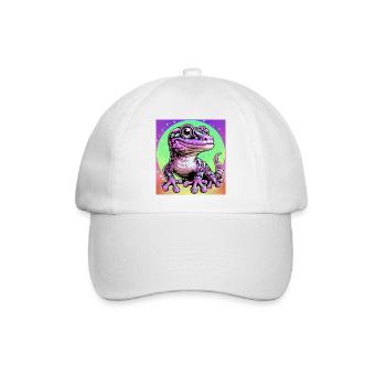 Gecko - Baseballkappe - Weiß/Weiß - Vorne