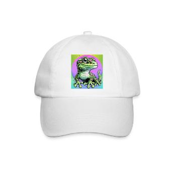 Gecko - Baseballkappe - Weiß/Weiß - Vorne