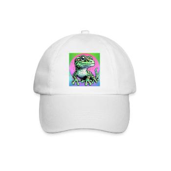 Gecko - Baseballkappe - Weiß/Weiß - Vorne