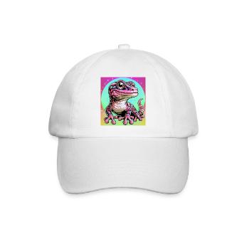 Gecko - Baseballkappe - Weiß/Weiß - Vorne