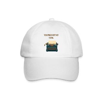Du bist genau mein Typ - Baseballkappe - Weiß/Weiß - Vorne