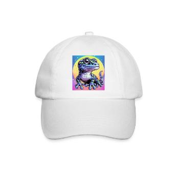 Gecko - Baseballkappe - Weiß/Weiß - Vorne