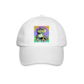 Gecko - Baseballkappe - Weiß/Weiß - Vorne