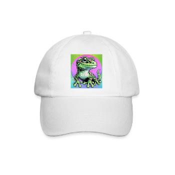 Gecko - Baseballkappe - Weiß/Weiß - Vorne
