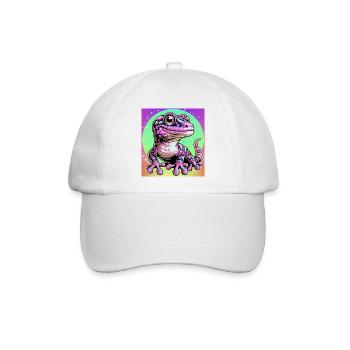 Gecko - Baseballkappe - Weiß/Weiß - Vorne