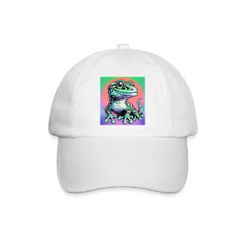 Gecko - Baseballkappe - Weiß/Weiß - Vorne