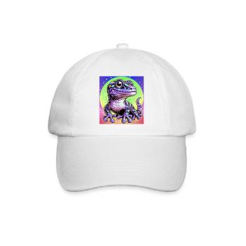Gecko - Baseballkappe - Weiß/Weiß - Vorne