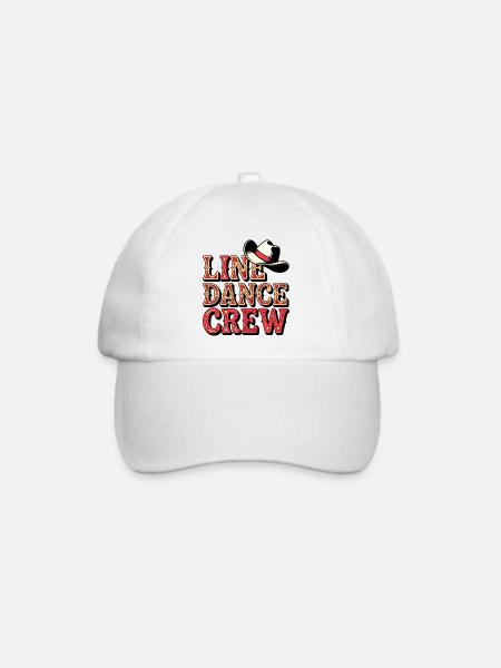 Line Dance Gruppe - Baseballkappe - Weiß/Weiß