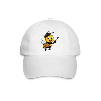 Bienenkünstler Farbpalette - Baseballkappe - Weiß/Weiß - Vorne