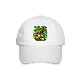 Meine grüne Tanke mein Garten - Baseballkappe - Weiß/Weiß - Vorne