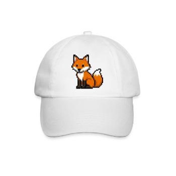 Pixel Fuchs - Baseballkappe - Weiß/Weiß - Vorne