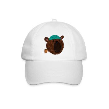 Kapitän Bär der alte Seebär - Baseballkappe - Weiß/Weiß - Vorne