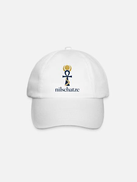 Nilschätze Ankh Logo Design - Baseballkappe - Weiß/Weiß