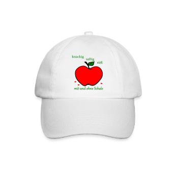 Apfel - Baseballkappe - Weiß/Weiß - Vorne