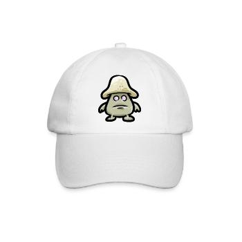 Kawaii-Krötenheld - Baseballkappe - Weiß/Weiß - Vorne