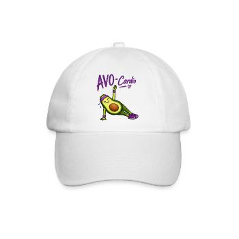 AVO-Cardio Avocado Workout - Baseballkappe - Weiß/Weiß - Vorne