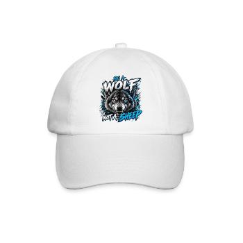 SeiWOLF - KeinSchaf - Baseballkappe - Weiß/Weiß - Vorne