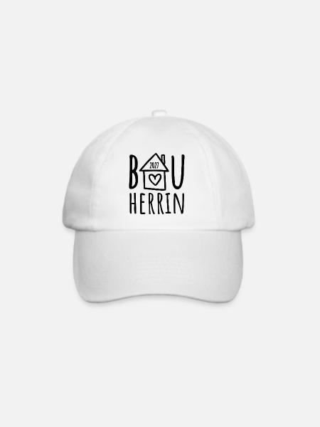 Bauherrin 2027 - Baseballkappe - Weiß/Weiß