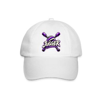 Jugger ein Sport für die Besten - Baseballkappe - Weiß/Weiß - Vorne