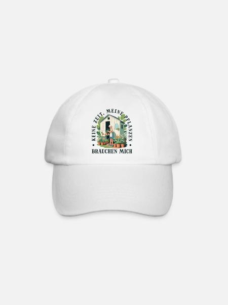 Gärtner Pflanzen Kleingärtner Schrebergarten - Baseballkappe - Weiß/Weiß