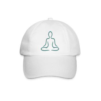 Yoga Und Meditation - Baseballkappe - Weiß/Weiß - Vorne