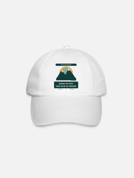 Berge im Kopf - Baseballkappe - Weiß/Weiß