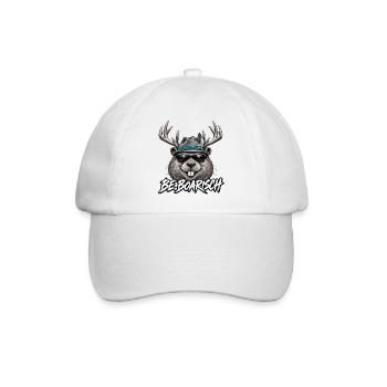 BeBoarisch Hipster Wildface - Baseballkappe - Weiß/Weiß - Vorne