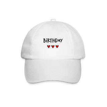 JAHRESTAG. ALLES GUTE ZUM GEBURTSTAG!. ALLES GUTE ZUM GEBURTSTAG!. - Baseballkappe - Weiß/Weiß - Vorne