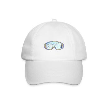 Ski Google, Snowboard - Baseballkappe - Weiß/Weiß - Vorne