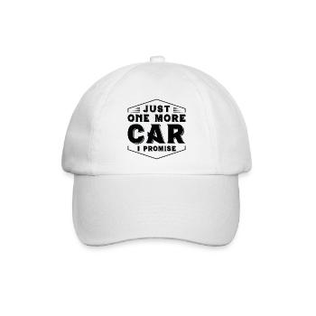 Nur noch ein Auto, das ich verspreche - Baseballkappe - Weiß/Weiß - Vorne