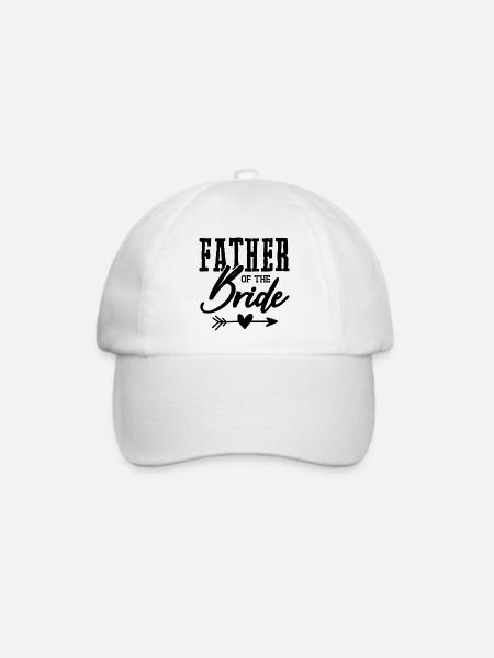 vater der braut - Baseballkappe - Weiß/Weiß