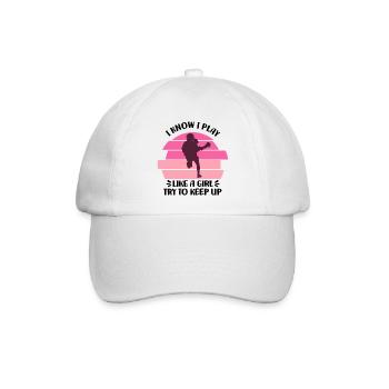 Lacrosse Mannschaft | Lacrosse Spieler Geschenke - Baseballkappe - Weiß/Weiß - Vorne