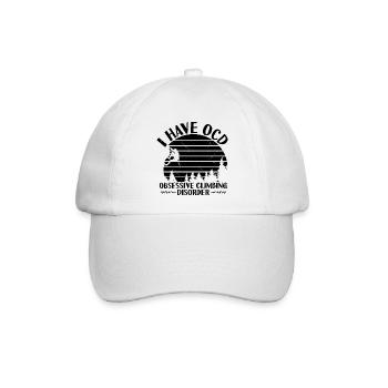 Klettern Sprüche | Kletterer Berge Geschenkideen - Baseballkappe - Weiß/Weiß - Vorne