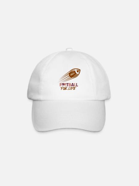 Football for Life - Baseballkappe - Weiß/Weiß