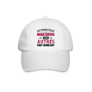 Authentisches gutaussehendes Kind - Baseballkappe - Weiß/Weiß - Vorne