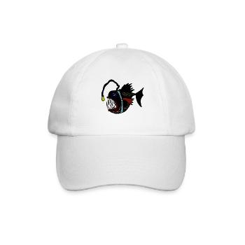 anglerfisch - Baseballkappe - Weiß/Weiß - Vorne